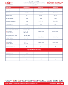 AnchorPro Non-Shrink Grout Solutions Selection Chart