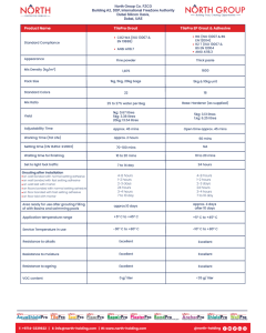 TilePro Grout Selection Chart
